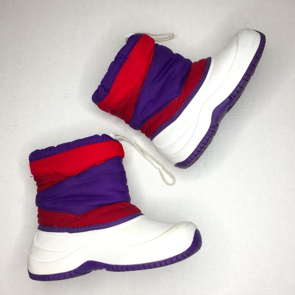 Quest girl's color block shell, size 2 snow boots